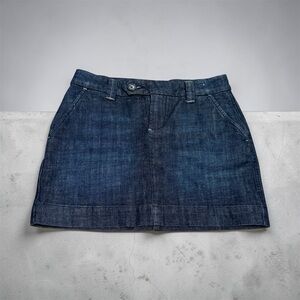 GAP 1969 Dark Wash Denim Mini Skirt